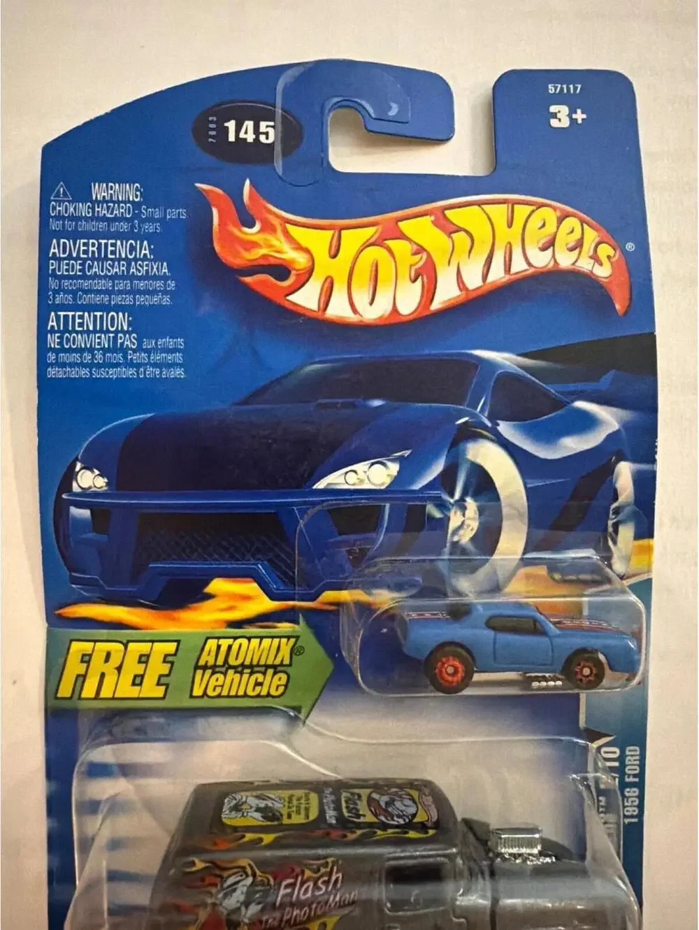 Hot Wheels Flash The PhotoMan Die-Cast Car With Free Atomix Vehicle